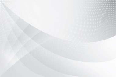 Soyut beyaz ve gri renkli, geometrik şekilli modern tasarım arka planı. Vektör illüstrasyonu.