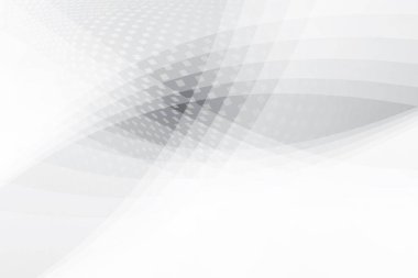 Soyut beyaz ve gri renkli, geometrik şekilli modern tasarım arka planı. Vektör illüstrasyonu.