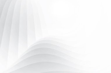 Soyut beyaz ve gri renkli, geometrik şekilli modern tasarım arka planı. Vektör illüstrasyonu.