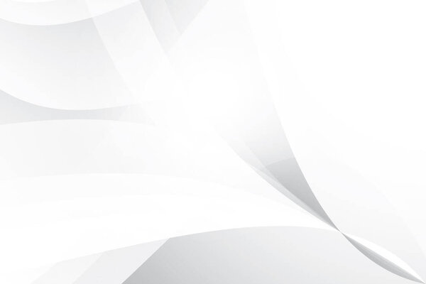 Abstract white and gray color, modern design background with geometric shape. Vector illustration.