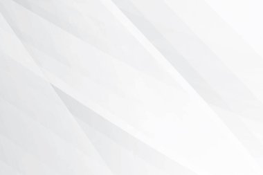 Soyut beyaz ve gri renkli, geometrik şekilli modern tasarım arka planı. Vektör illüstrasyonu.