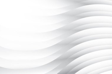 Soyut beyaz ve gri renkli, geometrik şekilli modern tasarım arka planı. Vektör illüstrasyonu.