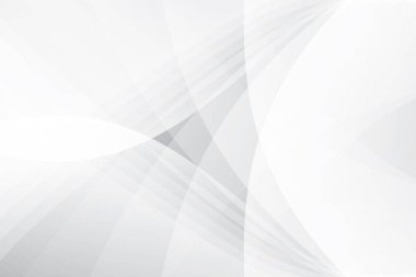 Soyut beyaz ve gri renkli, geometrik şekilli modern tasarım arka planı. Vektör illüstrasyonu.