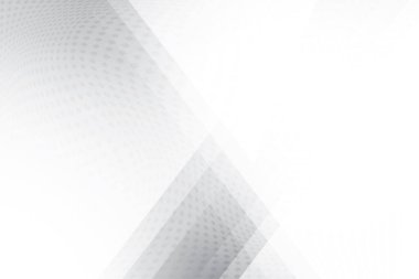 Soyut beyaz ve gri renkli, geometrik şekilli modern tasarım arka planı. Vektör illüstrasyonu.