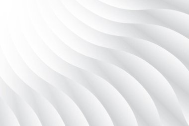 Soyut beyaz ve gri renkli, geometrik şekilli modern tasarım arka planı. Vektör illüstrasyonu.
