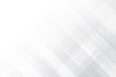 Soyut beyaz ve gri renkli, geometrik şekilli modern tasarım arka planı. Vektör illüstrasyonu.