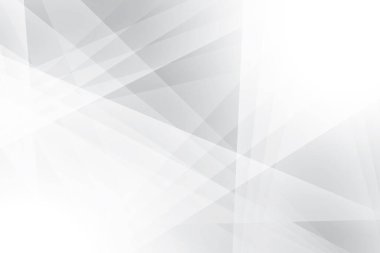 Soyut beyaz ve gri renkli, geometrik şekilli modern tasarım arka planı. Vektör illüstrasyonu.