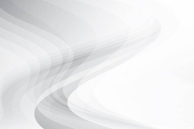 Soyut beyaz ve gri renkli, geometrik şekilli modern tasarım arka planı. Vektör illüstrasyonu.