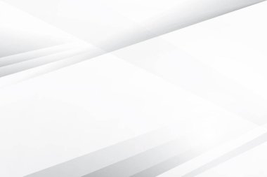 Soyut beyaz ve gri renkli, geometrik şekilli modern tasarım arka planı. Vektör illüstrasyonu.