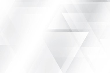 Soyut beyaz ve gri renkli, geometrik şekilli modern tasarım arka planı. Vektör illüstrasyonu.