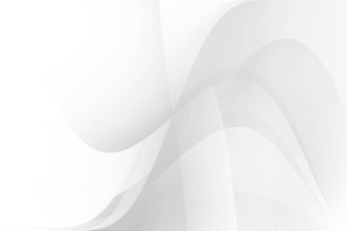 Soyut beyaz ve gri renkli, geometrik şekilli modern tasarım arka planı. Vektör illüstrasyonu.