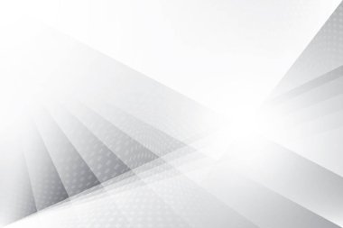 Soyut beyaz ve gri renkli, geometrik şekilli modern tasarım arka planı. Vektör illüstrasyonu.