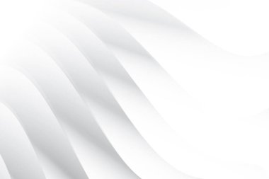 Soyut beyaz ve gri renkli, geometrik şekilli modern tasarım arka planı. Vektör illüstrasyonu.