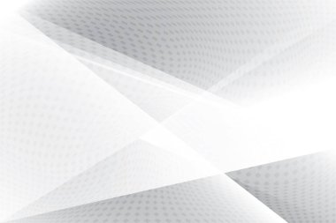 Soyut beyaz ve gri renkli, geometrik şekilli modern tasarım arka planı. Vektör illüstrasyonu.