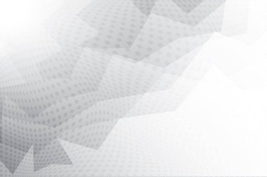 Soyut beyaz ve gri renkli, geometrik şekilli modern tasarım arka planı. Vektör illüstrasyonu.