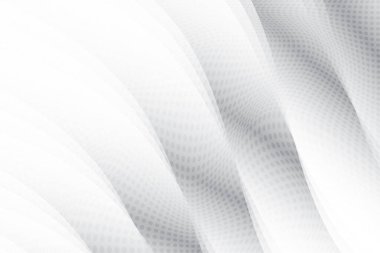 Soyut beyaz ve gri renkli, geometrik şekilli modern tasarım arka planı. Vektör illüstrasyonu.