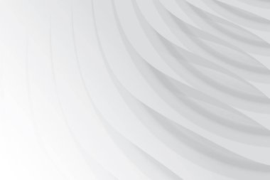 Soyut beyaz ve gri renkli, geometrik şekilli modern tasarım arka planı. Vektör illüstrasyonu.