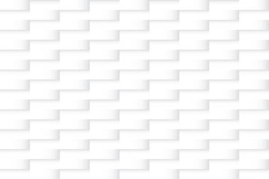 Soyut beyaz ve gri renkli, geometrik şekilli modern tasarım arka planı. Vektör illüstrasyonu.