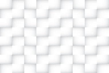 Soyut beyaz ve gri renkli, geometrik şekilli modern tasarım arka planı. Vektör illüstrasyonu.