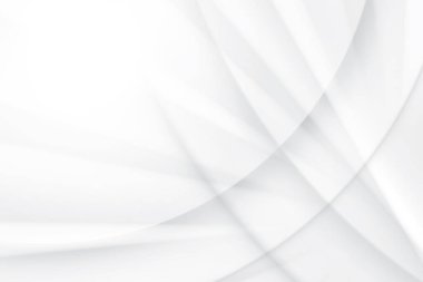 Soyut beyaz ve gri renkli, geometrik şekilli modern tasarım arka planı. Vektör illüstrasyonu.