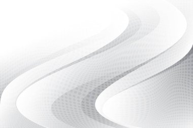 Soyut beyaz ve gri renkli, geometrik şekilli modern tasarım arka planı. Vektör illüstrasyonu.