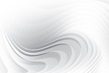 Soyut beyaz ve gri renkli, geometrik şekilli modern tasarım arka planı. Vektör illüstrasyonu.