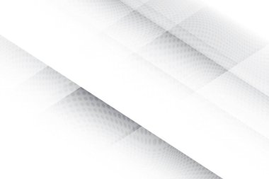 Soyut beyaz ve gri renkli, geometrik şekilli modern tasarım çizgili arka plan. Vektör illüstrasyonu.