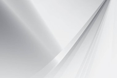 Soyut beyaz ve gri renkli, geometrik şekilli modern tasarım çizgili arka plan. Vektör illüstrasyonu.