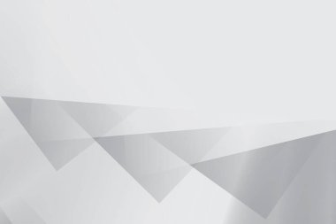 Soyut beyaz ve gri renkli, geometrik şekilli modern tasarım çizgili arka plan. Vektör illüstrasyonu.