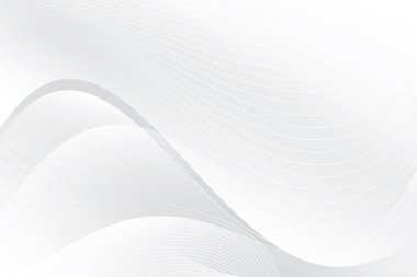 Soyut beyaz ve gri renkli, geometrik şekilli modern tasarım çizgili arka plan. Vektör illüstrasyonu.