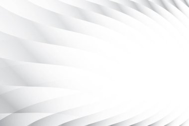 Soyut beyaz ve gri renkli, geometrik şekilli modern tasarım çizgili arka plan. Vektör illüstrasyonu.