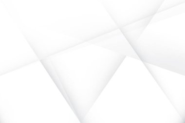 Soyut beyaz ve gri renkli, geometrik şekilli modern tasarım çizgili arka plan. Vektör illüstrasyonu.