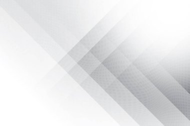 Soyut beyaz ve gri renkli, geometrik şekilli modern tasarım çizgili arka plan. Vektör illüstrasyonu.