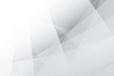 Soyut beyaz ve gri renkli, geometrik şekilli modern tasarım çizgili arka plan. Vektör illüstrasyonu.