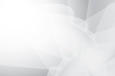 Soyut beyaz ve gri renkli, geometrik şekilli modern tasarım çizgili arka plan. Vektör illüstrasyonu.