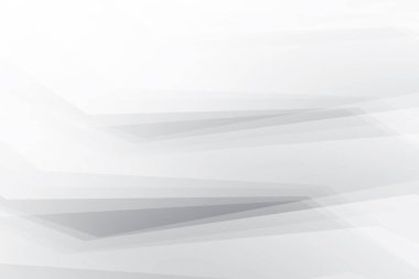 Soyut beyaz ve gri renkli, geometrik şekilli modern tasarım çizgili arka plan. Vektör illüstrasyonu.