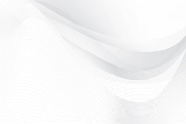 Soyut beyaz ve gri renkli, geometrik şekilli modern tasarım çizgili arka plan. Vektör illüstrasyonu.