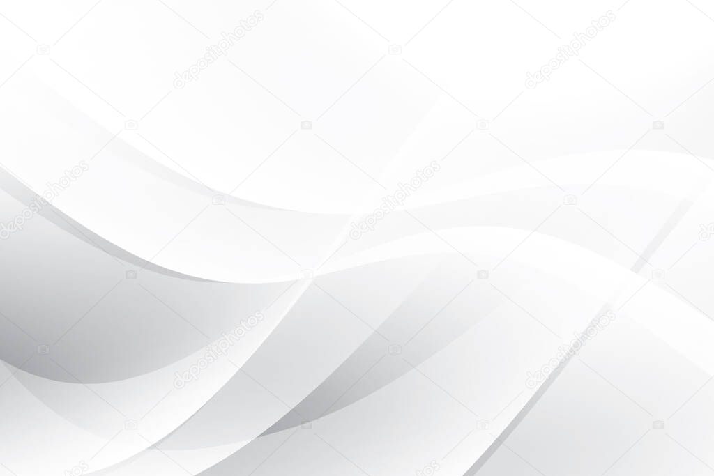 Abstract  white and gray color, modern design stripe background with geometric shape. Vector illustration.