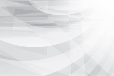 Soyut beyaz ve gri renkli, geometrik şekilli modern tasarım çizgili arka plan. Vektör illüstrasyonu.