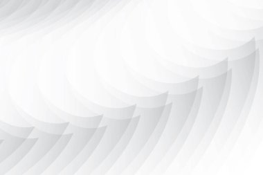 Soyut beyaz ve gri renkli, geometrik şekilli modern tasarım çizgili arka plan. Vektör illüstrasyonu.