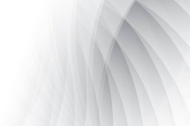 Soyut beyaz ve gri renkli, geometrik şekilli modern tasarım çizgili arka plan. Vektör illüstrasyonu.