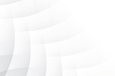 Soyut beyaz ve gri renkli, geometrik şekilli modern tasarım çizgili arka plan. Vektör illüstrasyonu.