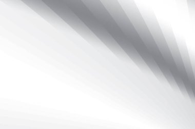 Soyut beyaz ve gri renkli, geometrik şekilli modern tasarım çizgili arka plan. Vektör illüstrasyonu.