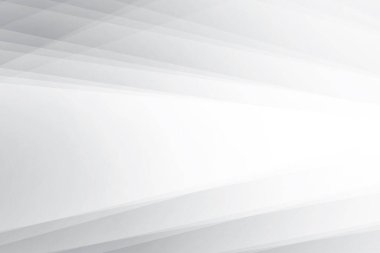 Soyut beyaz ve gri renkli, geometrik şekilli modern tasarım çizgili arka plan. Vektör illüstrasyonu.