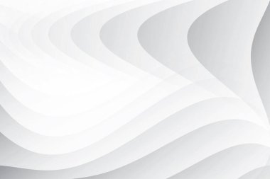 Soyut beyaz ve gri renkli, geometrik şekilli modern tasarım çizgili arka plan. Vektör illüstrasyonu.