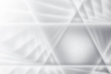 Soyut beyaz ve gri renkli, geometrik şekilli modern tasarım çizgili arka plan. Vektör illüstrasyonu.