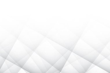 Soyut beyaz ve gri renkli, geometrik şekilli modern tasarım çizgili arka plan. Vektör illüstrasyonu.