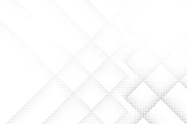 Soyut beyaz ve gri renkli, geometrik şekilli modern tasarım çizgili arka plan. Vektör illüstrasyonu.