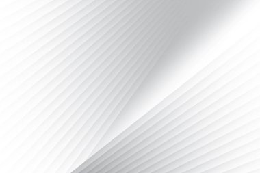 Soyut beyaz ve gri renkli, geometrik şekilli modern tasarım çizgili arka plan. Vektör illüstrasyonu.