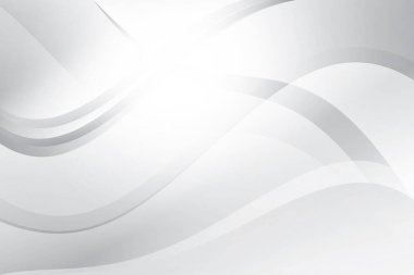 Soyut beyaz ve gri renkli, geometrik şekilli modern tasarım çizgili arka plan. Vektör illüstrasyonu.